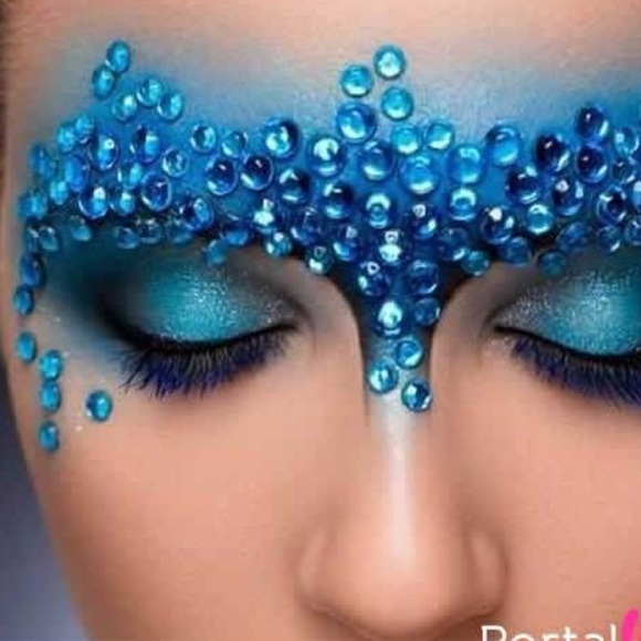 🌟NEON BLUE Medusa Makeup Glitter Pot NWT - Picture 3 of 8